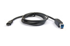 USB-C to USB-B Cable 1m Black - 10Gbps for Fast Data Transfer 
