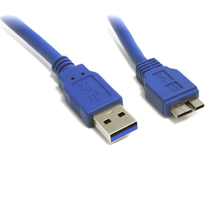 USB 3.0 A to Micro-B Cable - Black, 1.8m - Certified Speed