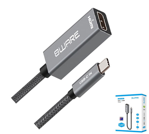 8ware USB-C to HDMI 4K UHD Adapter | Connect Laptop to TV | Plug & Play 8ware