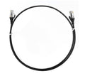 8ware CAT6 Ultra-Thin Ethernet Cable 3m - Black Slim RJ45 Patch Cord 
