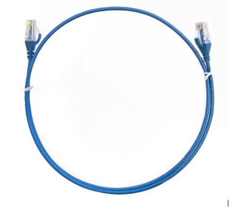 8ware CAT6 Thin Ethernet Cable 1.5m - Blue RJ45 Patch Cord 