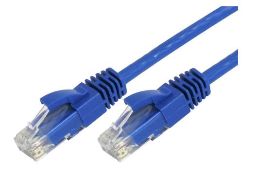 8ware CAT6 Thin Ethernet Cable 1.5m - Blue RJ45 Patch Cord 