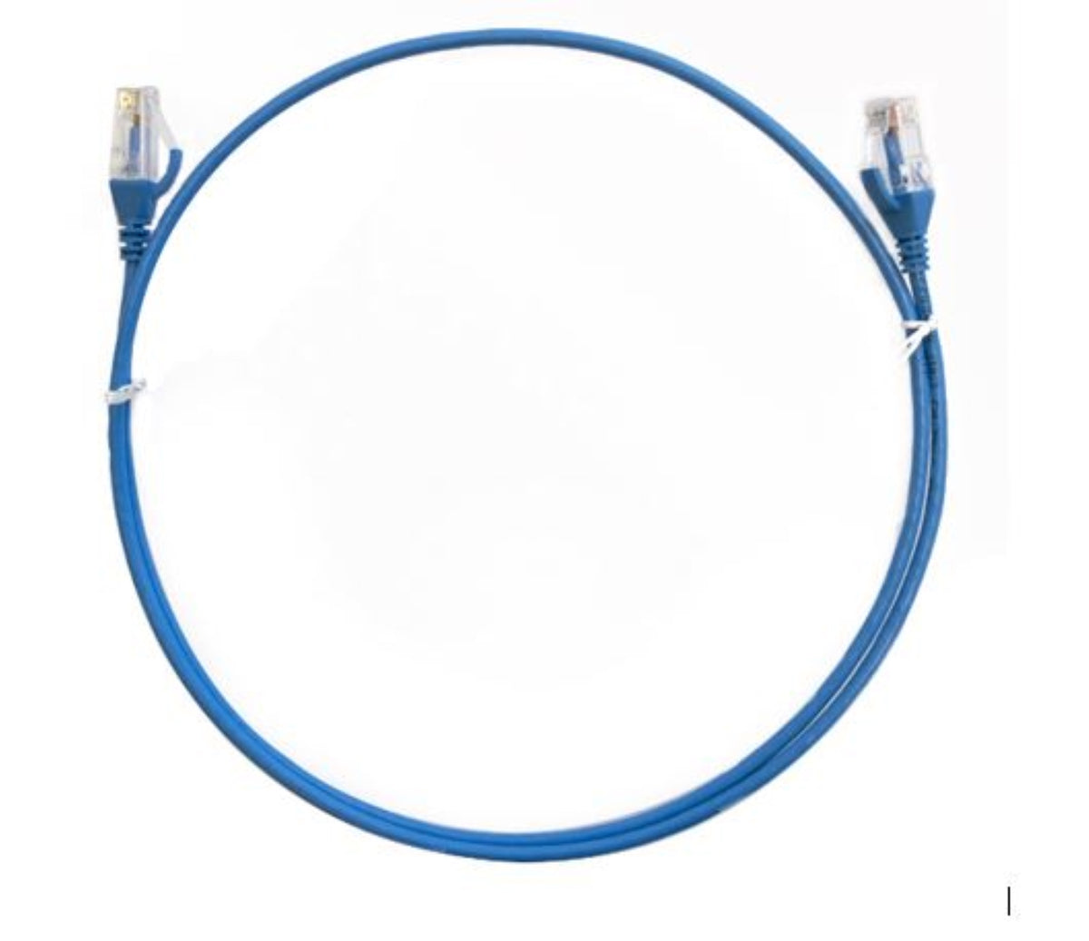 8Ware Premium RJ45 Ethernet Network LAN UTP Patch Cord 26AWG CAT6 Thin Cable, Blue, 150 cm/ 1.5 Meter 