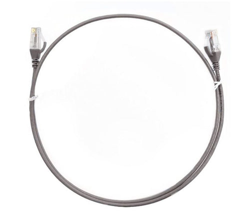 8ware CAT6 Ultra Thin Slim Ethernet Cable 0.5m - Grey 