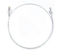 Ultra-Thin CAT6 Ethernet Cable 2m White - Slim RJ45 Network Patch Cord 