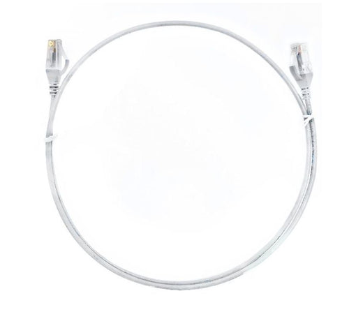 8ware CAT6 Ultra Slim Ethernet Cable 3m - White Network Patch Cord 