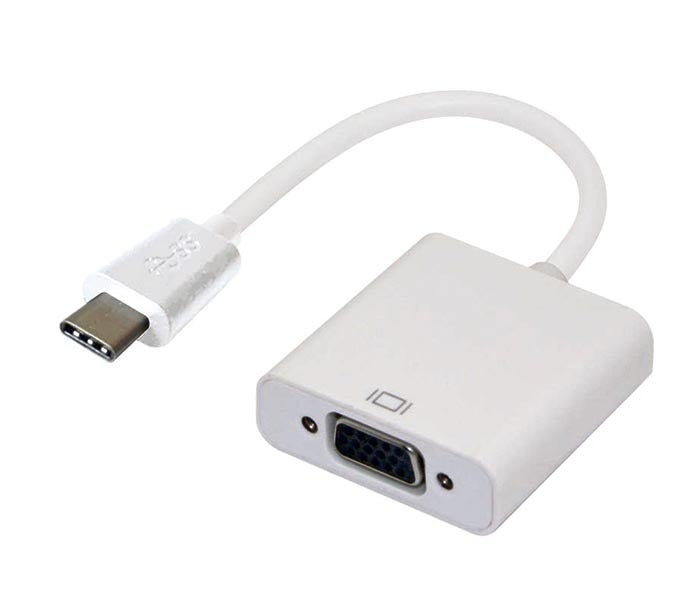 Astrotek USB-C to VGA Adapter | Thunderbolt 3 | For MacBook & Chromebook