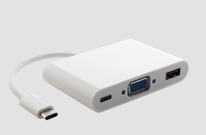 Astrotek USB-C Thunderbolt Multiport Adapter: VGA, USB, Card Reader for Laptops 