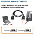 Astrotek 3m RS232 Null Modem Cable - DB9 Female to Female Crossover 