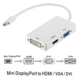 Astrotek 3-in-1 Mini DisplayPort Adapter: HDMI, DVI, VGA for MacBook Astrotek