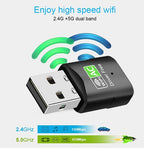 Astrotek AC600 Dual Band USB WiFi Adapter for PC & Mac Astrotek