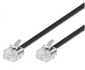Astrotek RJ11 Telephone Extension Cable - Black 6P4C Phone Cord Astrotek