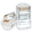 Astrotek Transparent CAT5e RJ45 Ethernet Cable Connectors - 20 Pack 