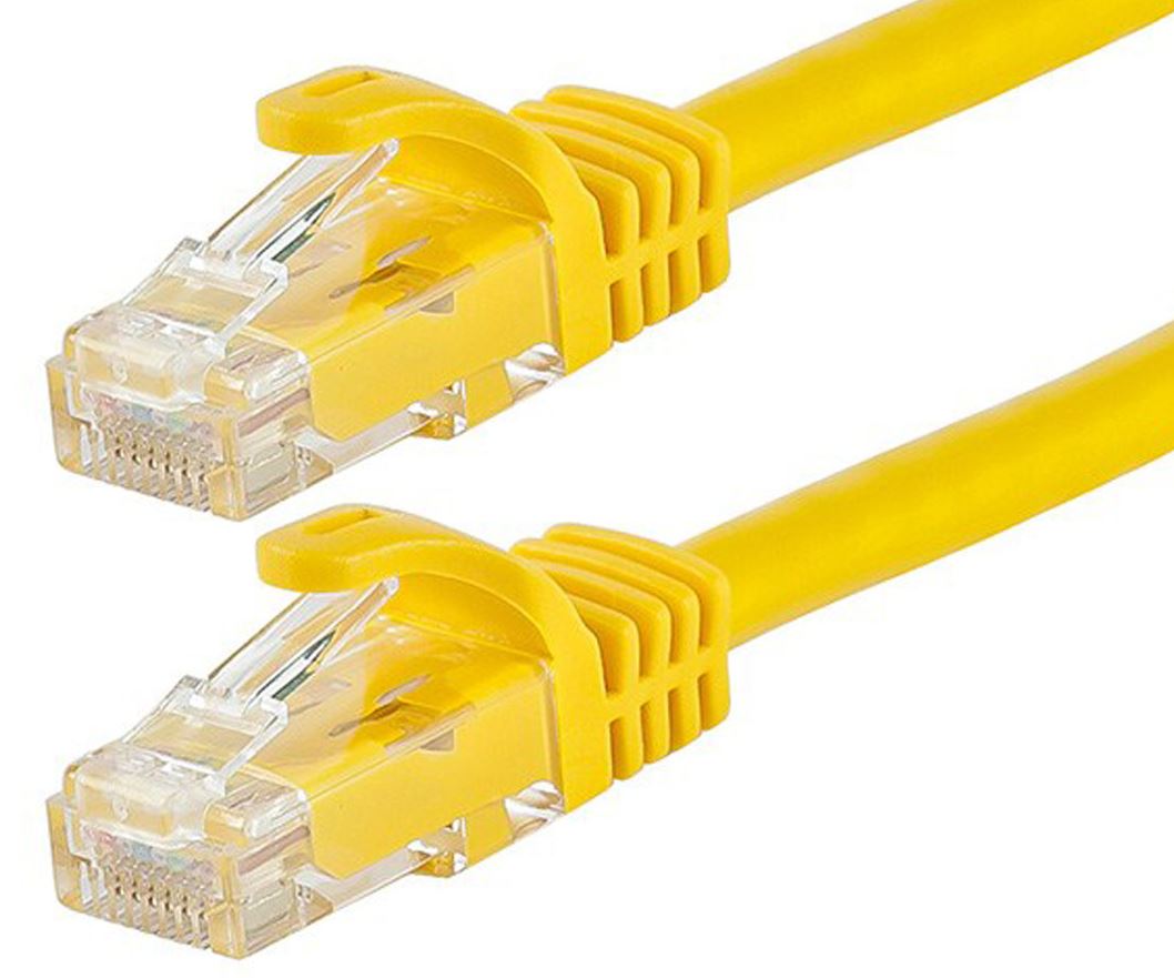 Astrotek Cat6 Ethernet Cable 20m Yellow - Snagless RJ45 Patch Cord
