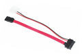Astrotek Slim SATA Data & Power Cable 30cm - Red 