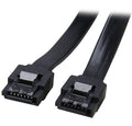 Astrotek 30cm SATA 3.0 Data Cable with Latch - Straight Black Nylon 