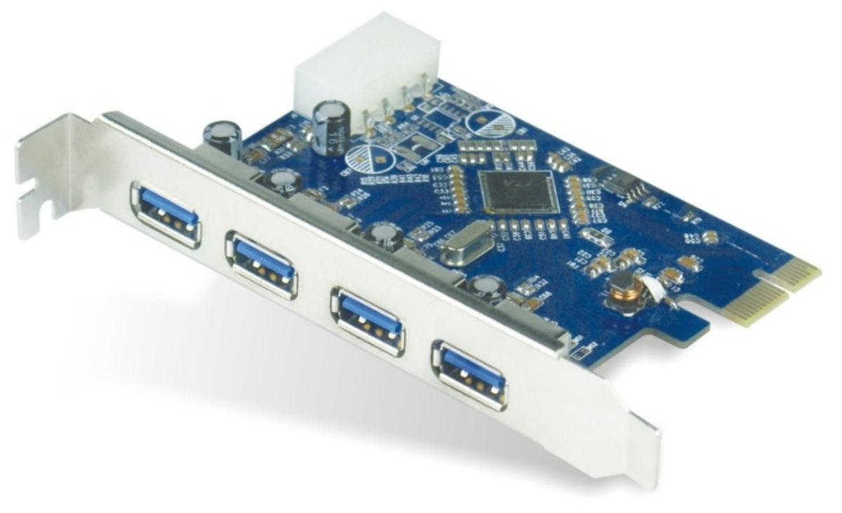 Astrotek 4 Ports USB 3.0 Hub PCIe PCI Express Add-on Card Adapter 