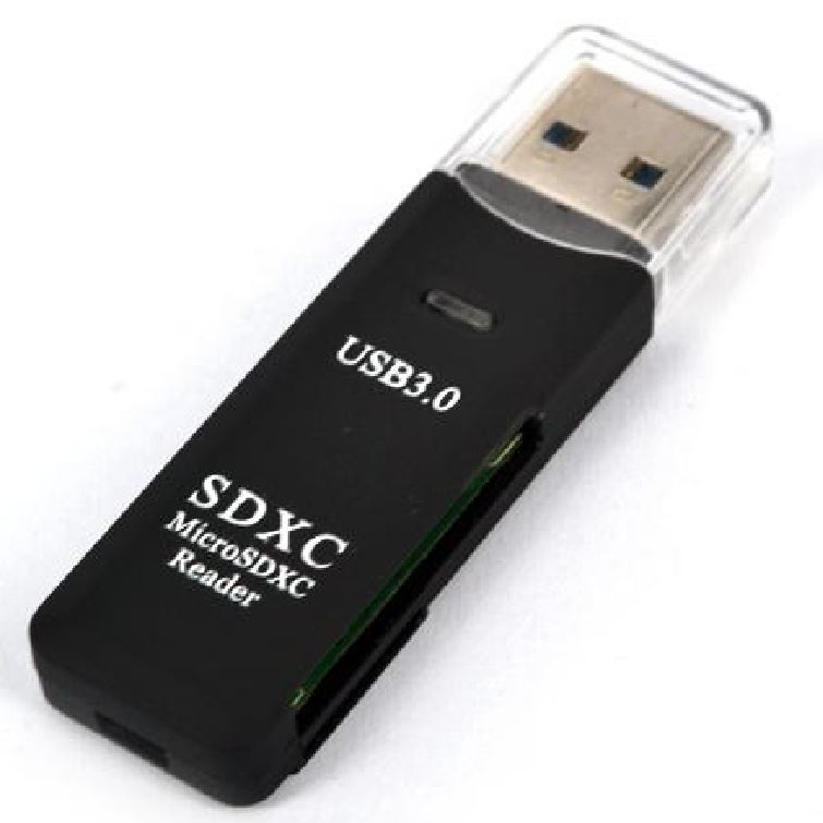 Astrotek USB 3.0 SD & Micro SD Card Reader - Black