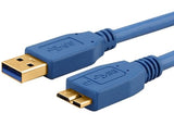 Astrotek USB 3.0 Cable 3m - Type A Male to Micro B Blue Colour AT-USB3MICRO-AB-3M - AT-USB3MICRO-AB-3M