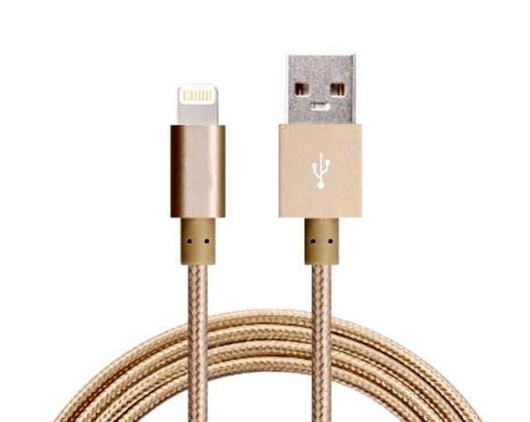 Astrotek 1m Gold Lightning Cable for iPhone & iPad - Sync & Charge 