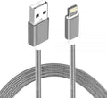 Astrotek 1m Lightning USB Data & Charger Cable for iPhone & iPad (Grey/White) 