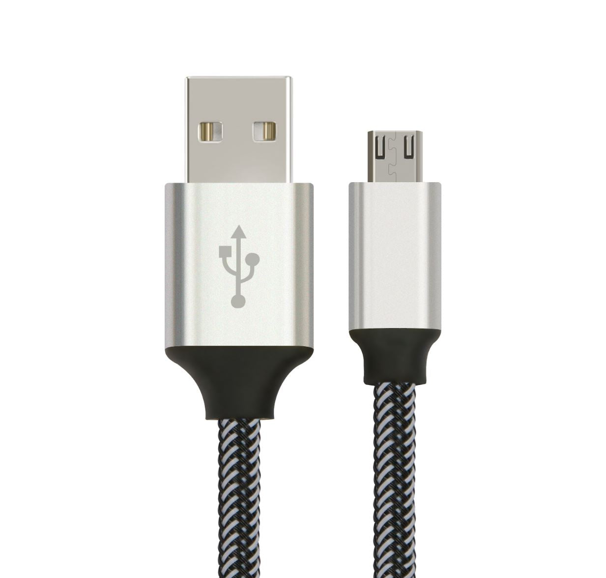 Astrotek 2m Silver White Micro USB Charger & Data Sync Cable for Android 