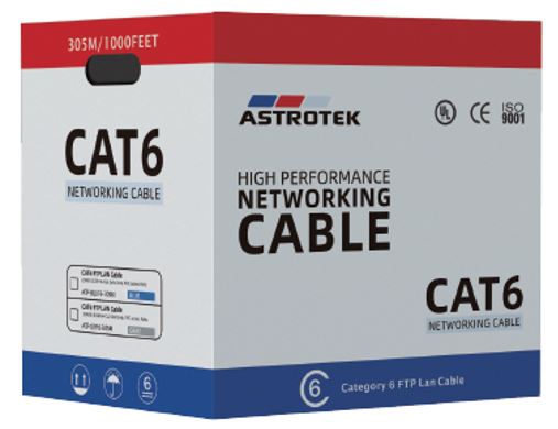Astrotek CAT6 FTP Ethernet Cable - 305m Roll Blue Solid Copper 