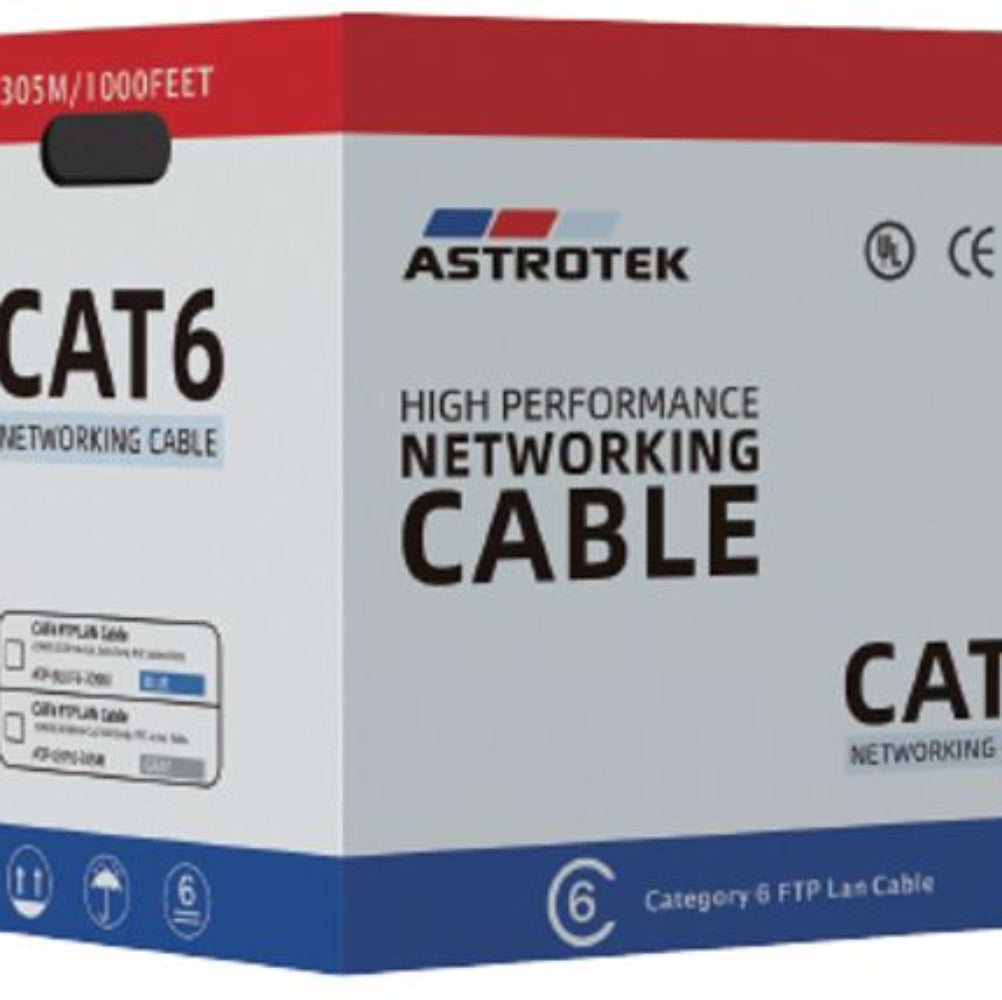 Astrotek CAT6 FTP Shielded Cable 305m - Full Copper Ethernet Roll Astrotek