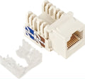 CAT5e UTP Keystone Jack 10-Pack - White Ethernet Connector Astrotek
