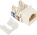 CAT5e UTP Keystone Jack 10-Pack - White Ethernet Connector Astrotek
