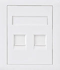 Astrotek CAT6 RJ45 2 Port Network Wall Plate & Ethernet Socket Kit 