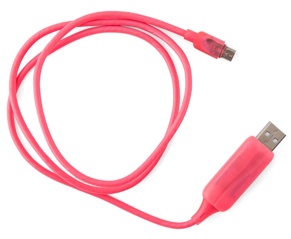 Smart Glowing Micro USB Charging Cable with Overcharge Protection