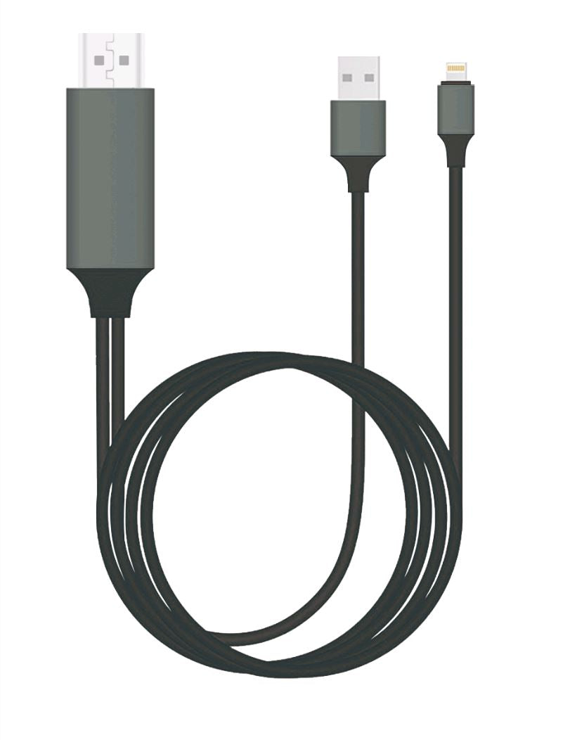 8Ware Lightning to HDMI Cable 1080p for iPhone/iPad to TV - 2m 8ware