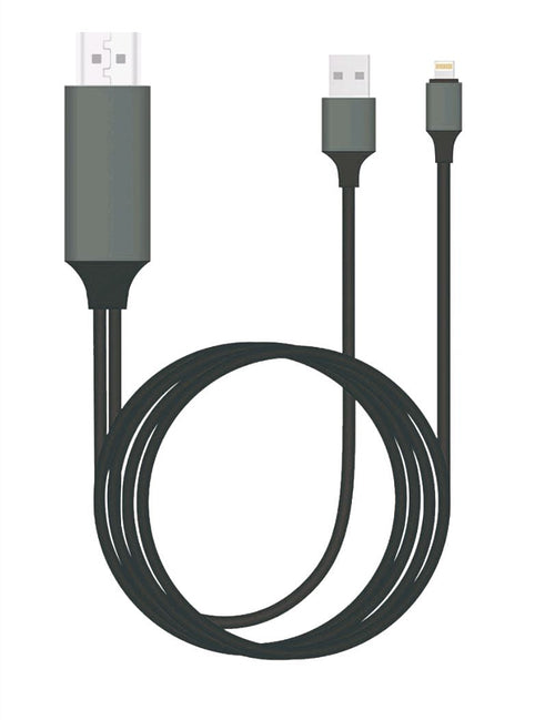 8Ware Lightning to HDMI Cable 1080p for iPhone/iPad to TV - 2m 8ware