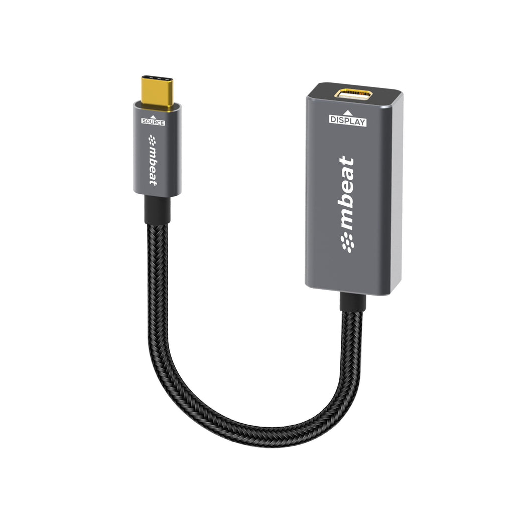 mbeat Tough Link USB-C to Mini DisplayPort Adapter - 4K 60Hz Video 