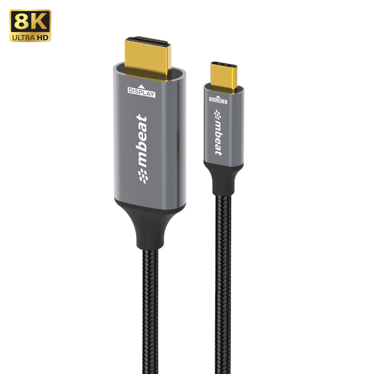 mbeat Tough Link 8K USB-C to HDMI Cable - 1.8m, 4K 144Hz, Durable MBEAT