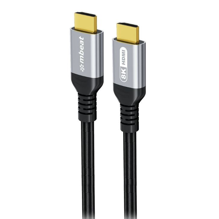 mbeat Tough Link 3m Certified 8K HDMI 2.1 Cable - Space Grey 
