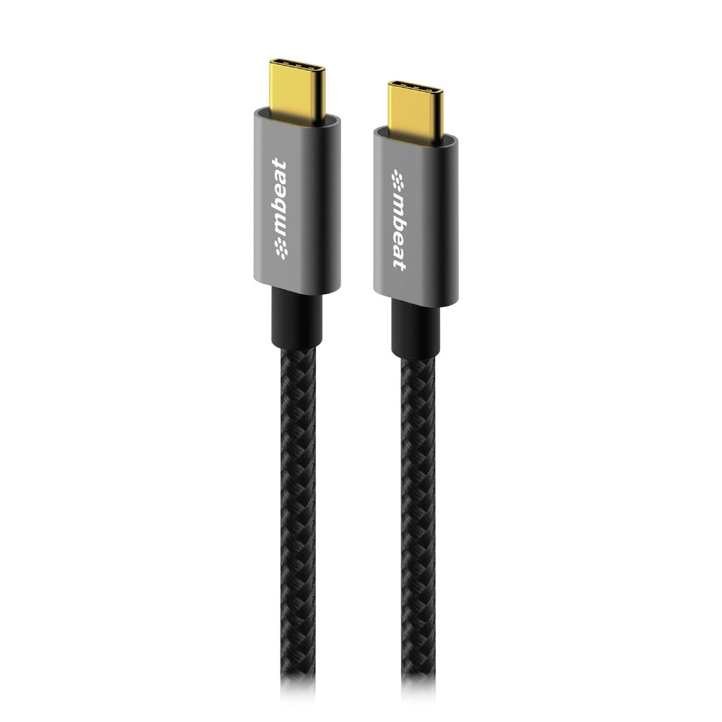 mbeat Tough Link 1.8m USB-C Cable: Fast 10Gbps Data & 4K Video - Space Grey 