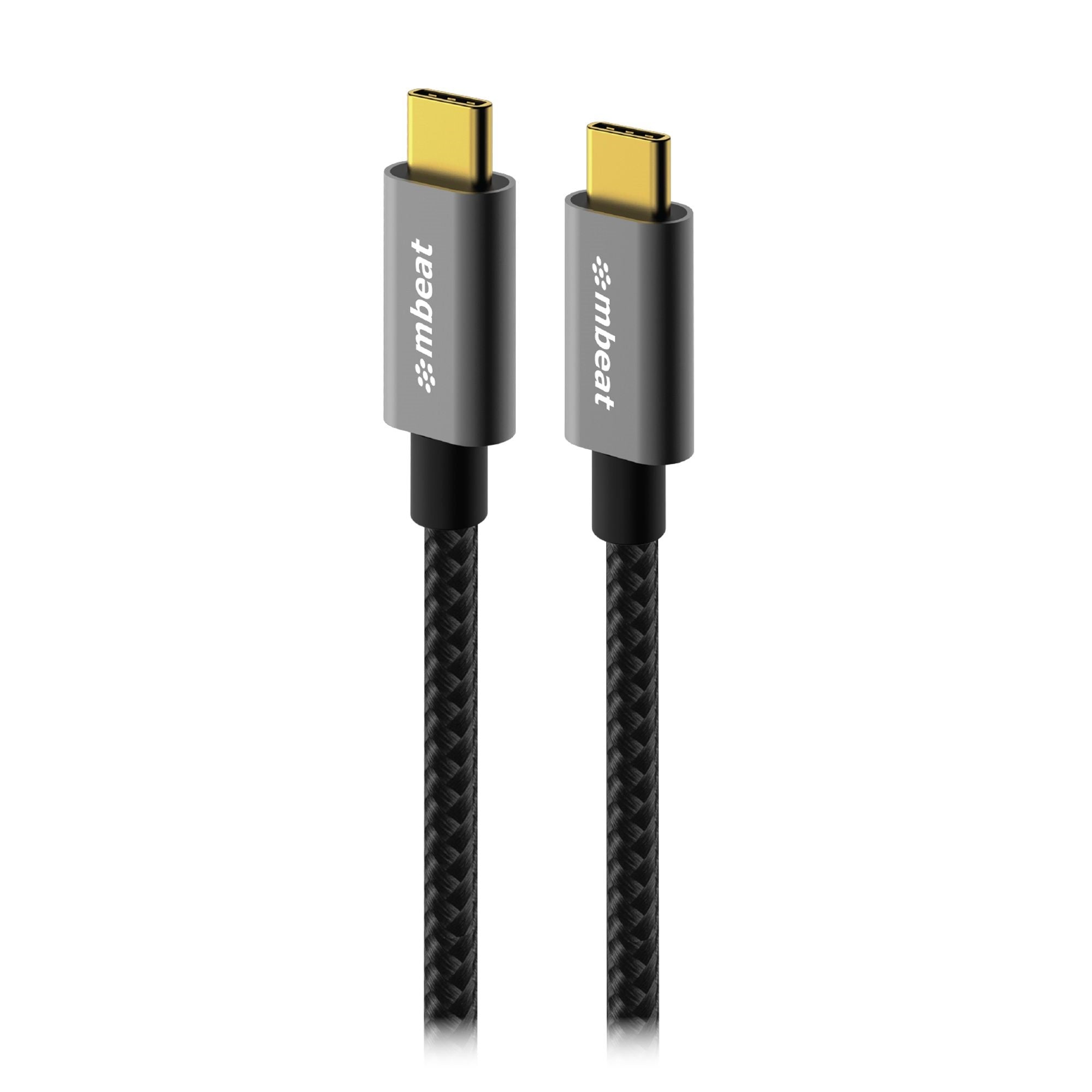 mbeat Tough Link 1.8m USB-C Cable: Fast 10Gbps Data & 4K Video - Space Grey 