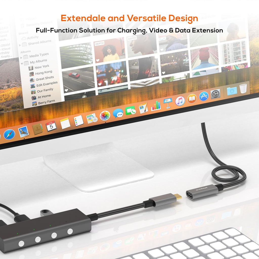 mbeat Tough Link USB-C Extension Cable | 100W 4K 10Gbps