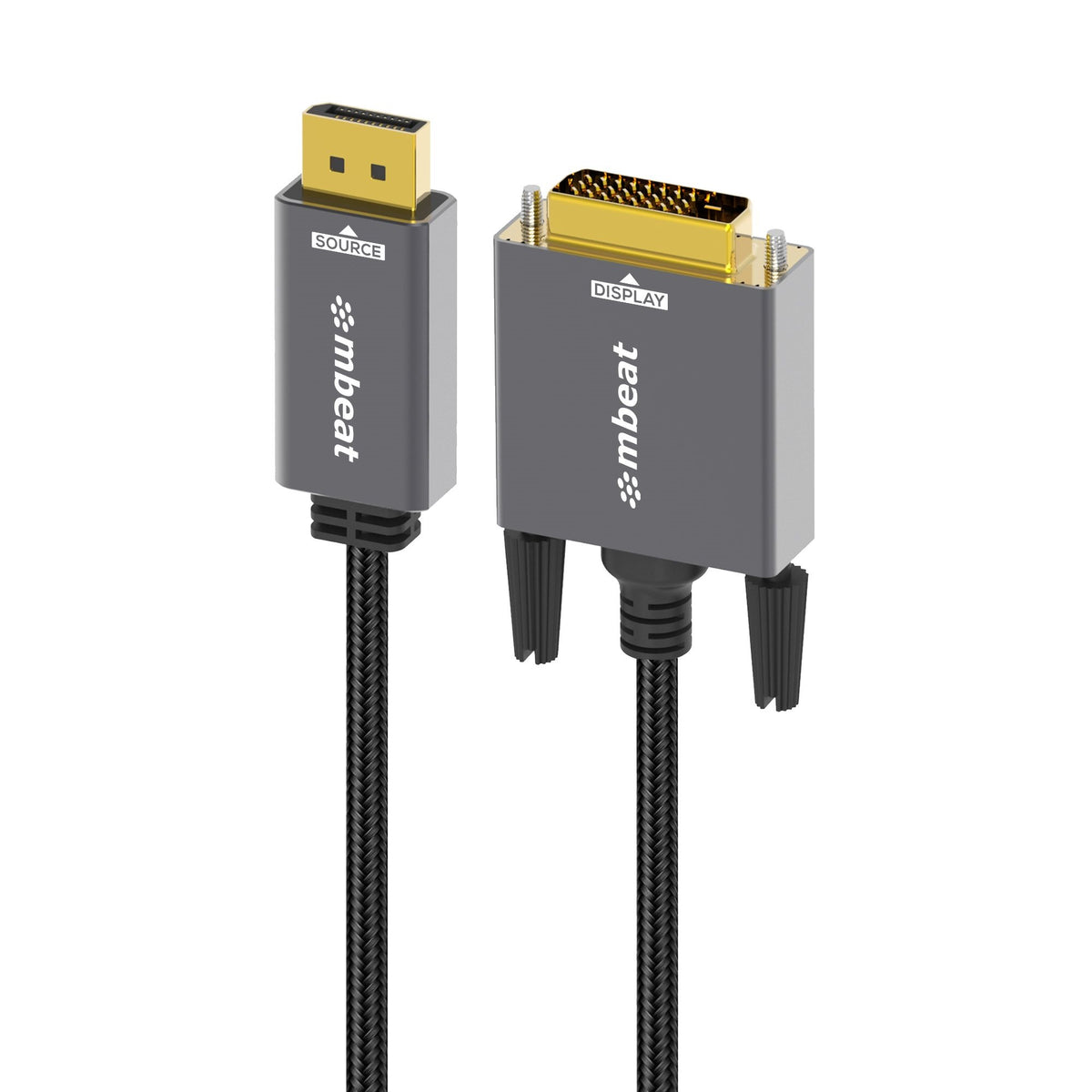 mbeat Tough Link 1.8m DisplayPort to DVI-D Monitor Cable MBEAT