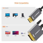 mbeat Tough Link 1.8m DisplayPort to DVI-D Monitor Cable