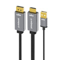 mbeat Tough Link 1.8m HDMI to DisplayPort Cable - 4K 60Hz, USB Power