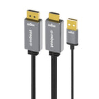 mbeat Tough Link 1.8m HDMI to DisplayPort Cable - 4K 60Hz, USB Power