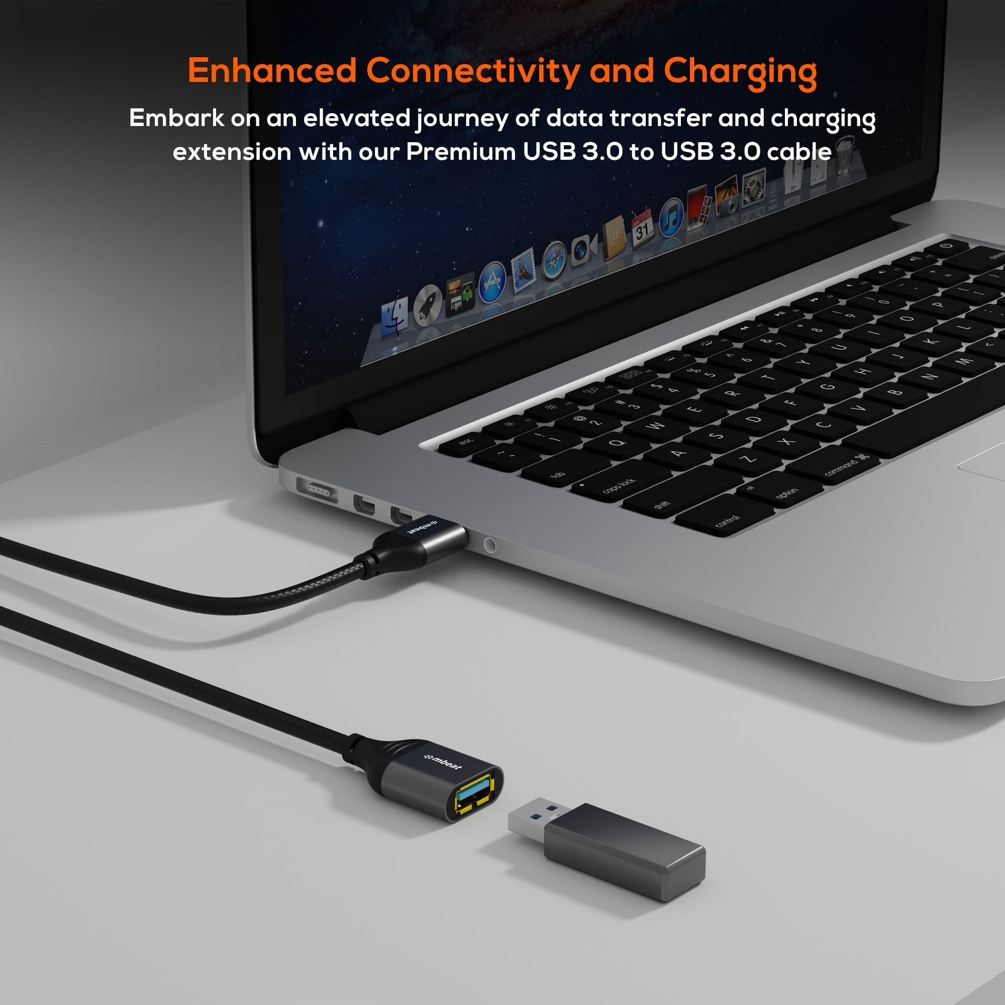 mbeat Tough Link 1.8m High-Speed USB 3.0 Extension Cable 