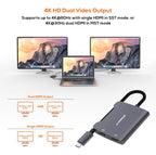 mbeat Tough Link USB-C to Dual 4K HDMI Adapter for Dual Monitors MBEAT