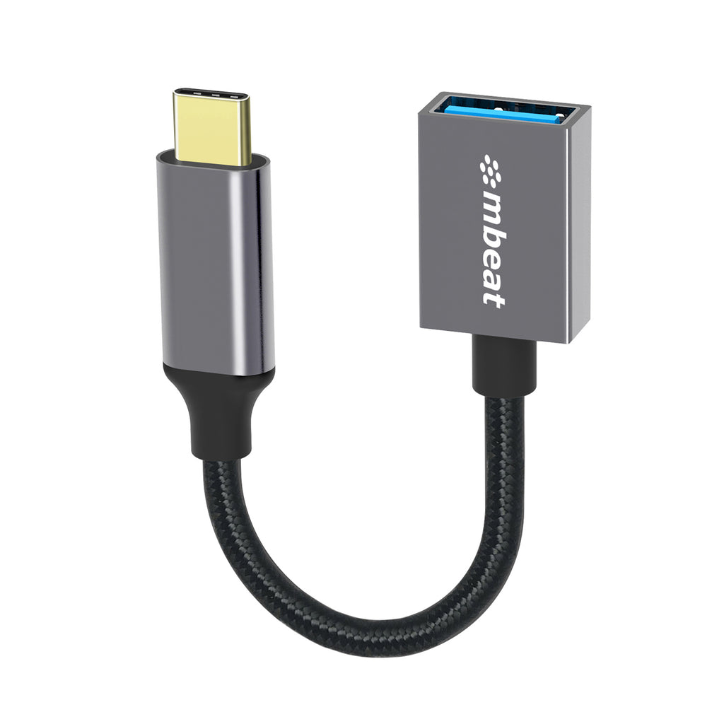 mbeat Tough Link USB-C to USB 3.0 Adapter Cable - Space Grey