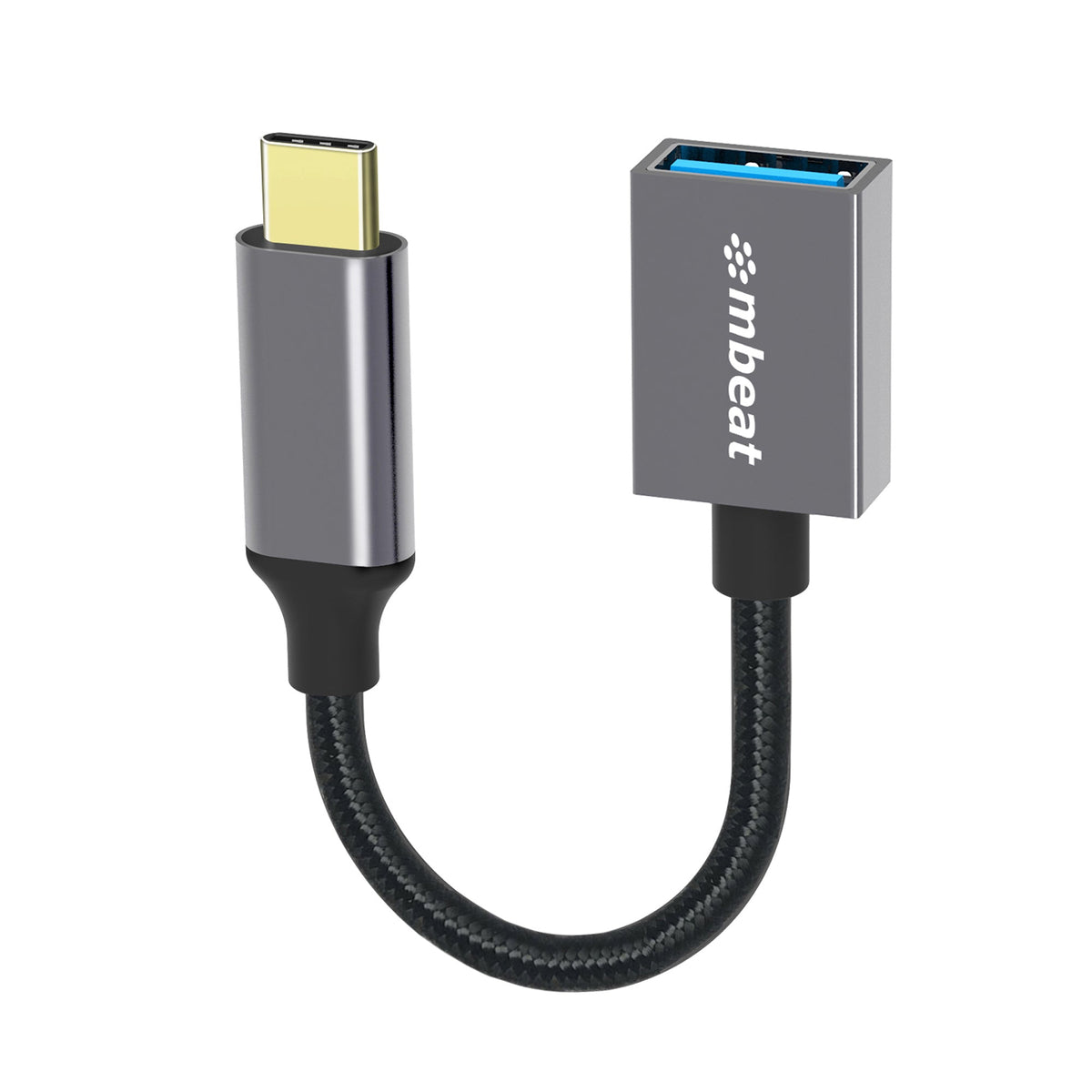 mbeat Tough Link USB-C to USB 3.0 Adapter Cable - Space Grey MBEAT