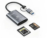 Just You PC Oxhorn USB 3.2 Gen 2 10Gbps CF Express B and SD Card-reader Aluminum USB-C 3.2 USB-A 3.2 lightweig