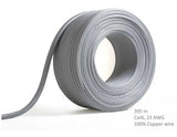 8ware Network Cable Cat6 305m Roll Un-shielded twisted pair UTP 23AWG PVC solid pure 0.56mm copper w - CB-CAT6-305